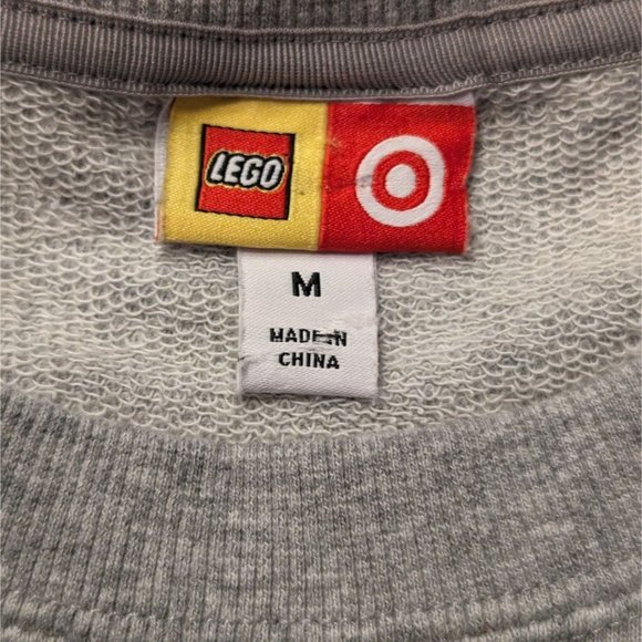 Target Lego long sleeve gray multicolored mini figure graphic Men Sweatshirt M - Picture 6 of 10